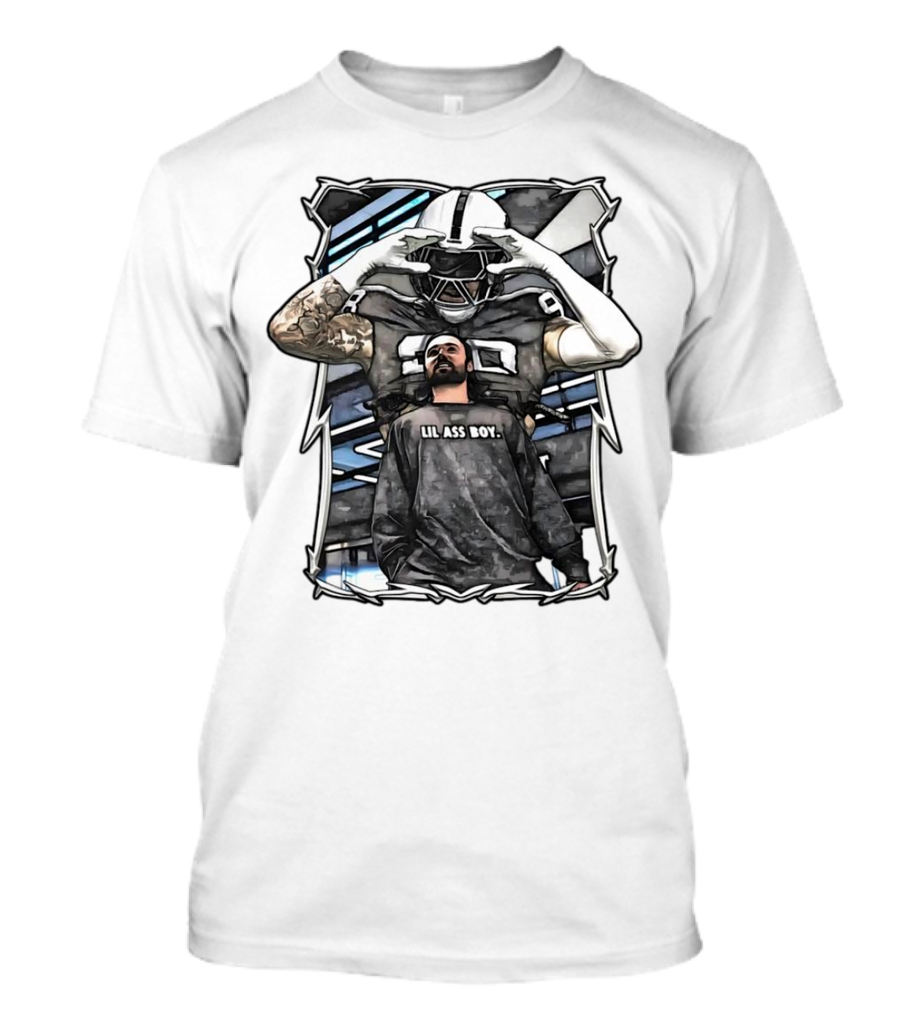 Las Vegas Raiders Maxx Crosby Lil Ass Boy Text With Football Player T-Shirt