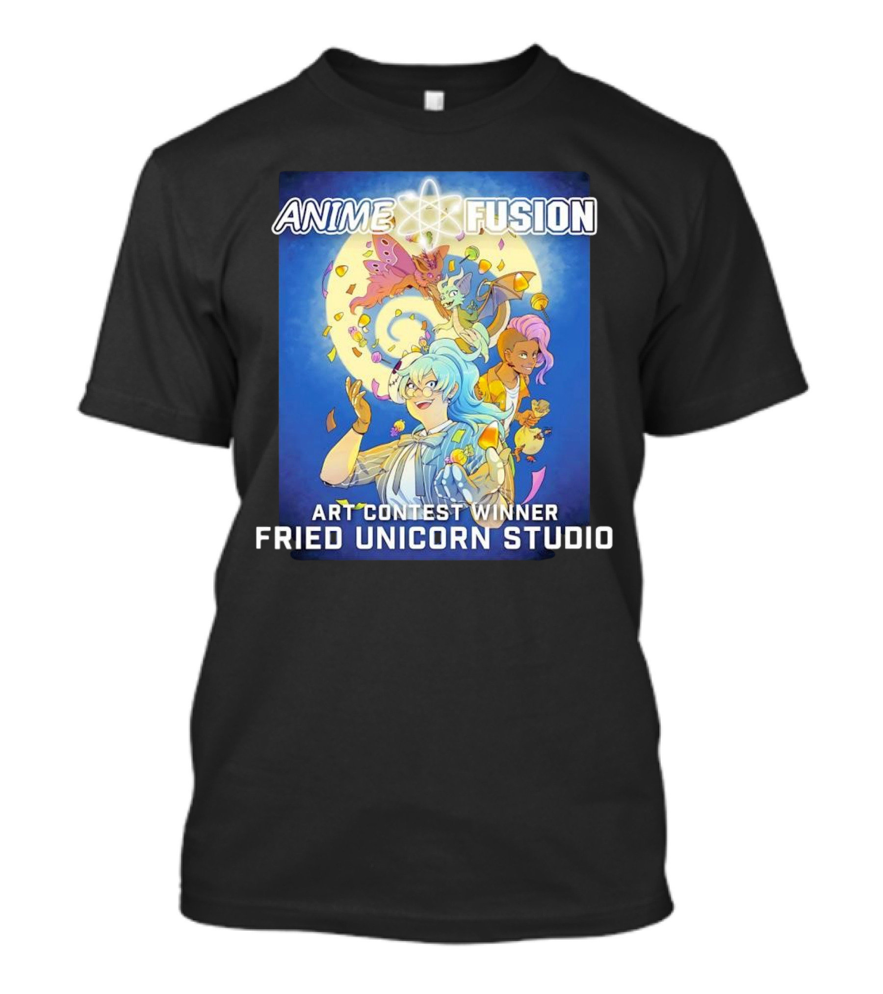 Anime Fusion Fried Unicorn Studio Art Contest Winner T-Shirt