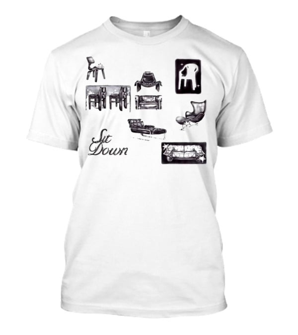 Sit Down More Chairs Armchair Couch T-Shirt