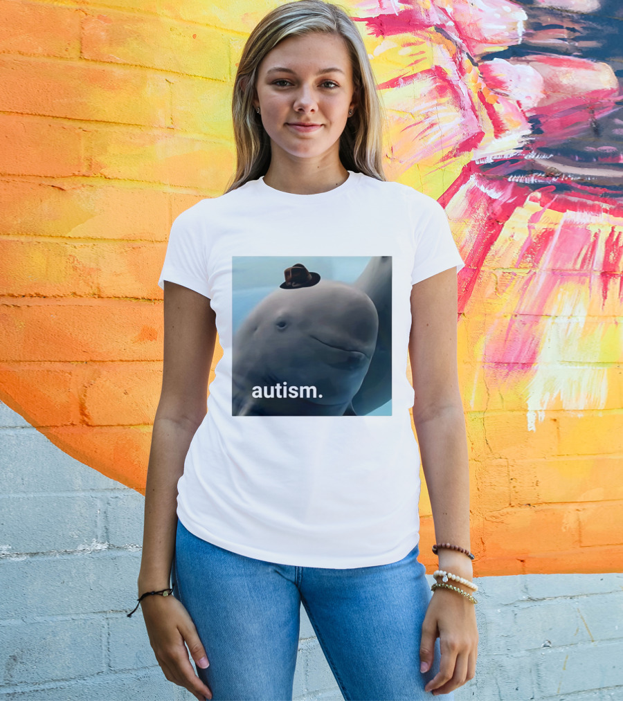 Autism Dolphin Meme With Hat T-Shirt