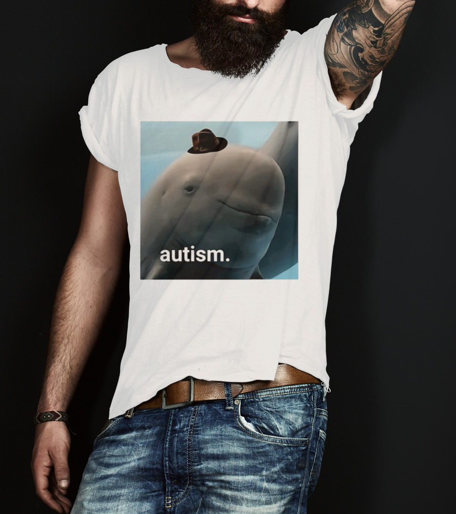 Autism Dolphin Meme With Hat T-Shirt