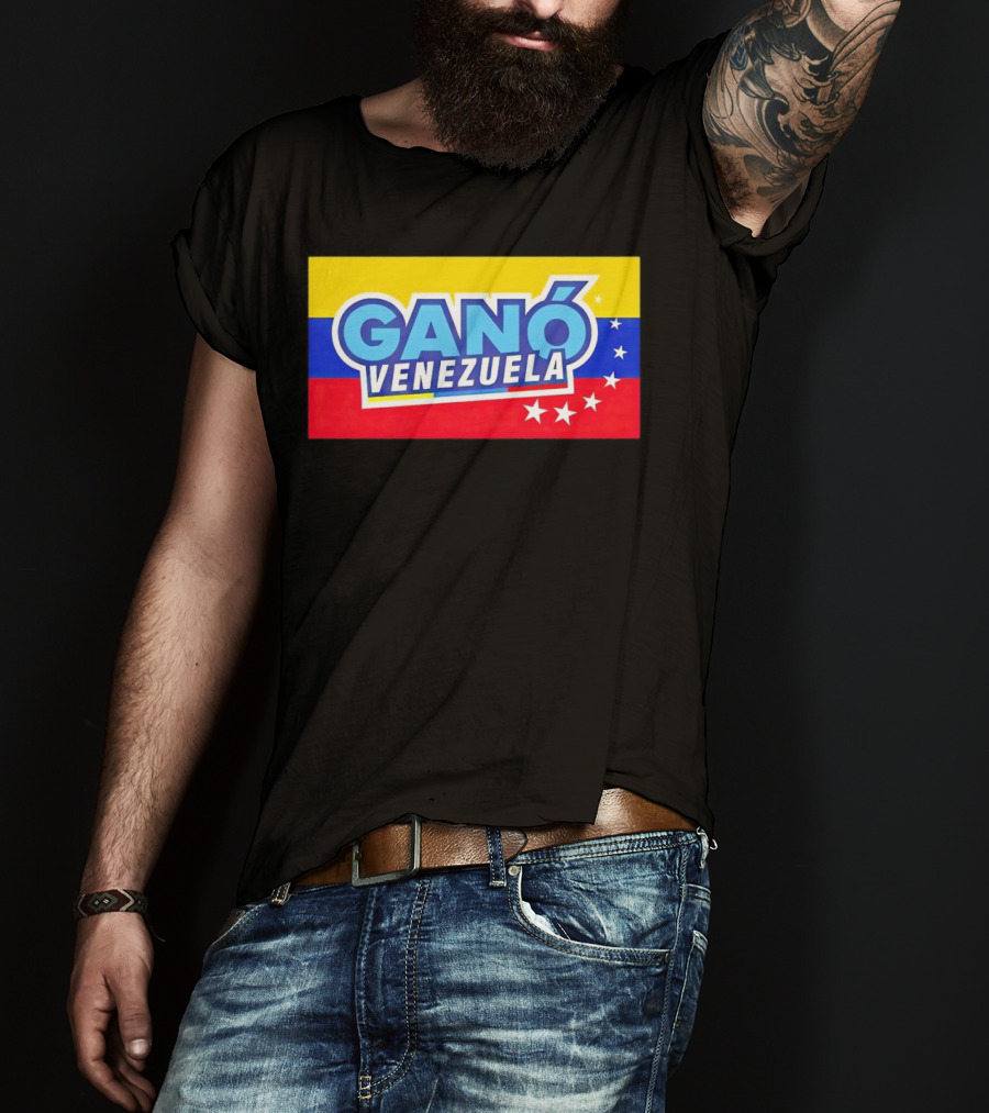 Ganó Venezuela Bandera Colores Estrellas T-Shirt