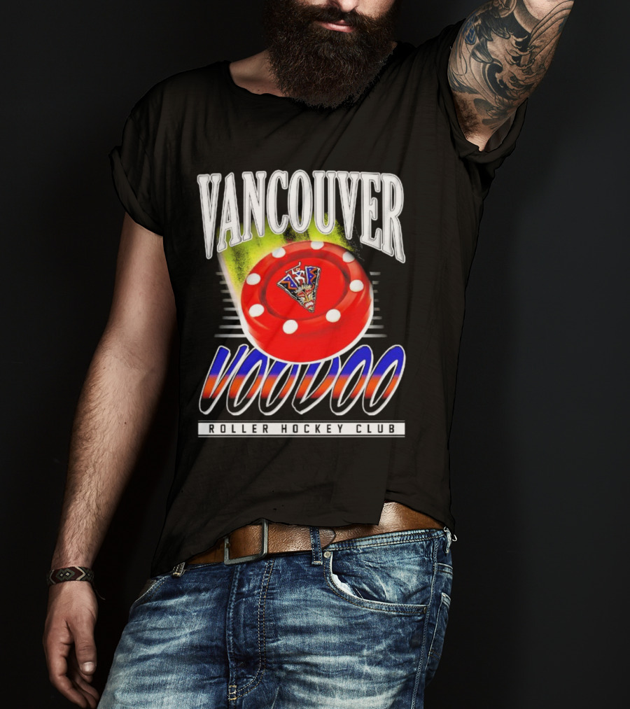 Vancouver Voodoo Roller Hockey Club Puck Logo Classic T-Shirt
