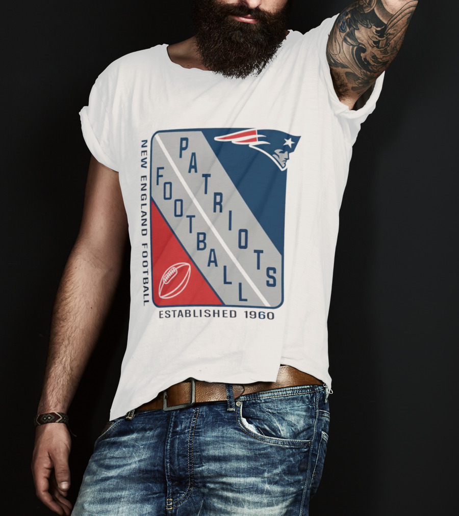 New England Patriots Football Established 1960 Shield T-Shirt