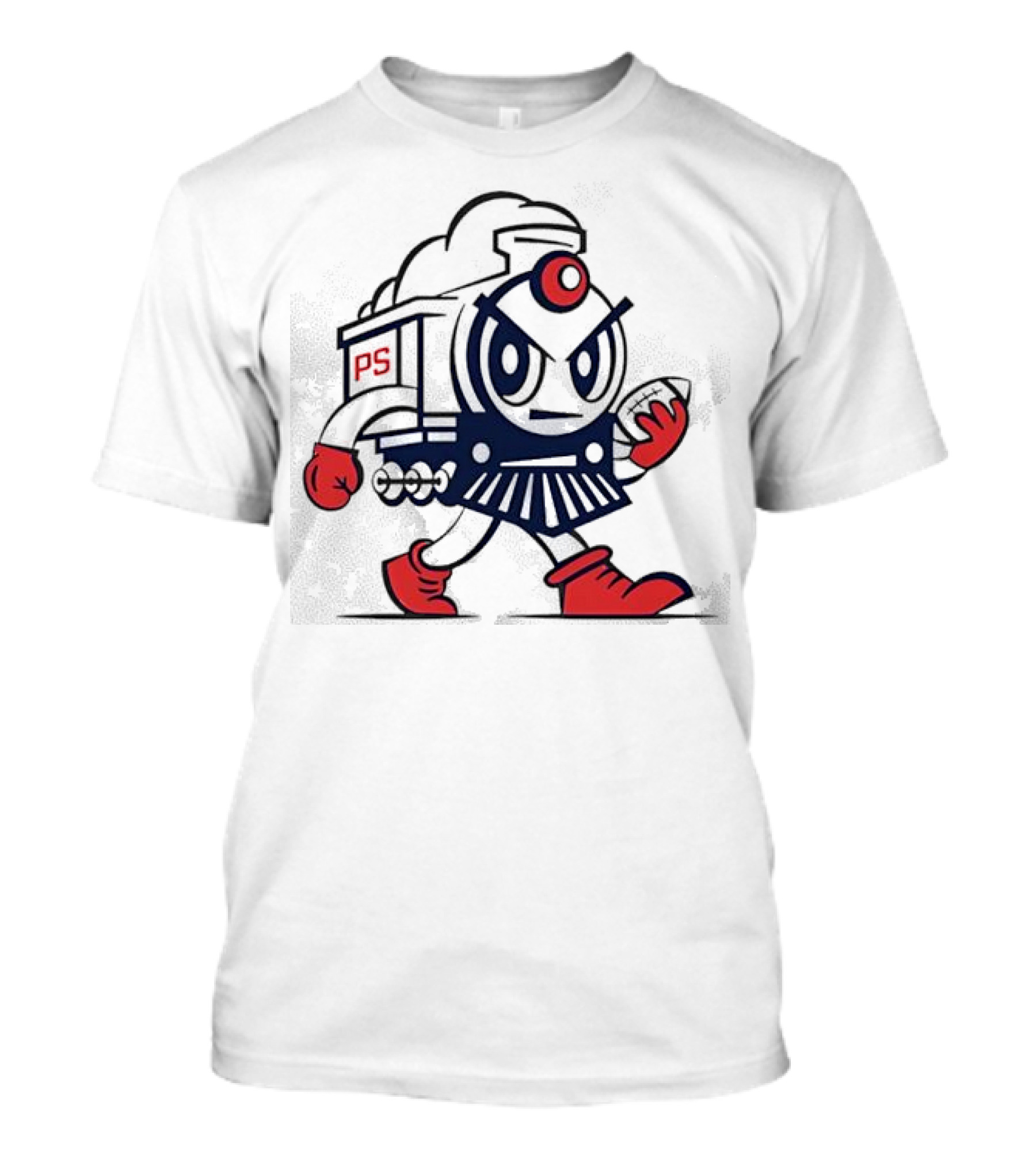 Pate State PS Locomotive Football Mascot T-Shirt