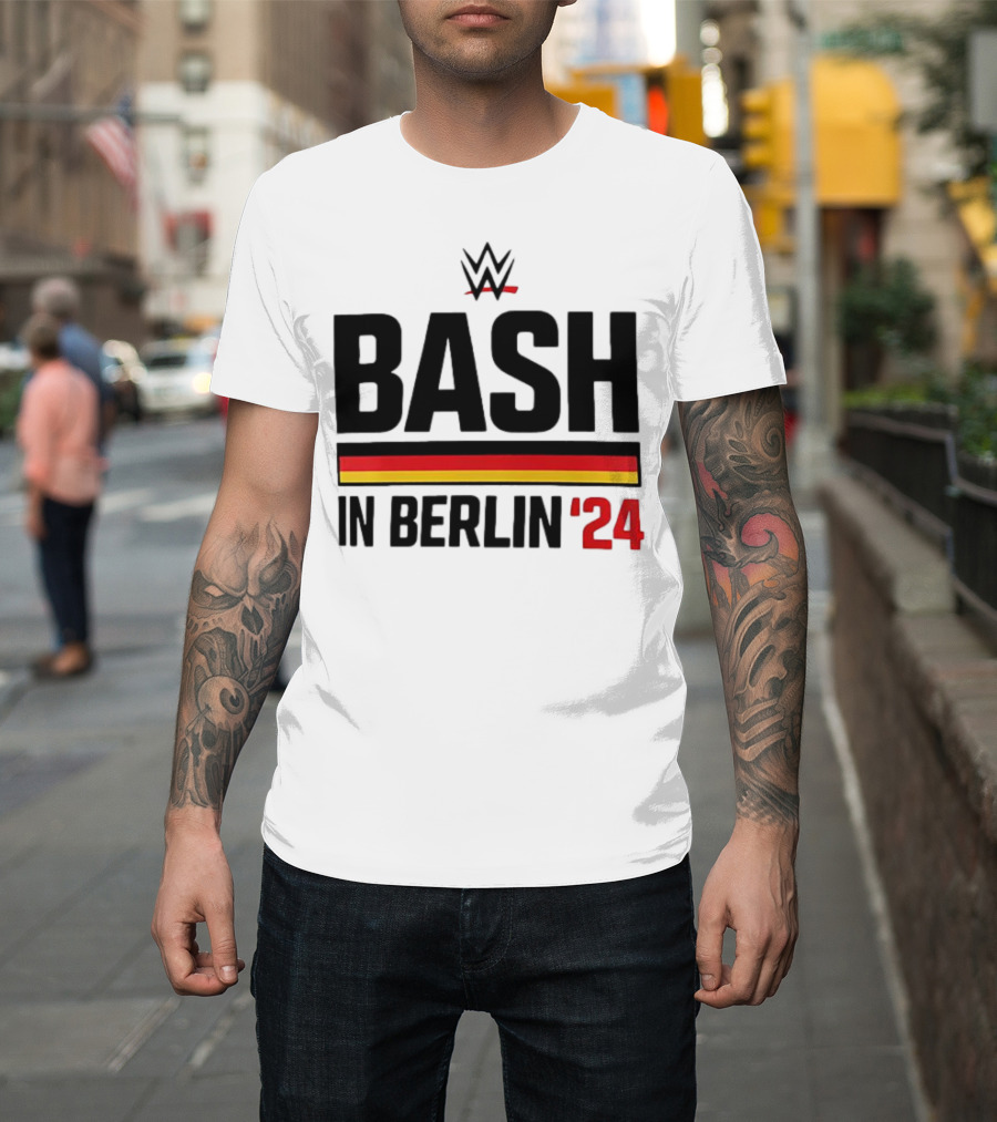 WWE Bash In Berlin '24 with German Flag Colors T-Shirt