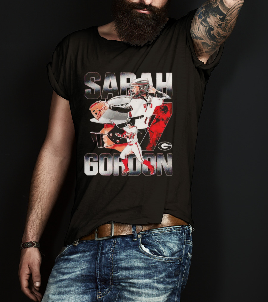 Sarah Gordon 7 Georgia Bulldogs T-Shirt