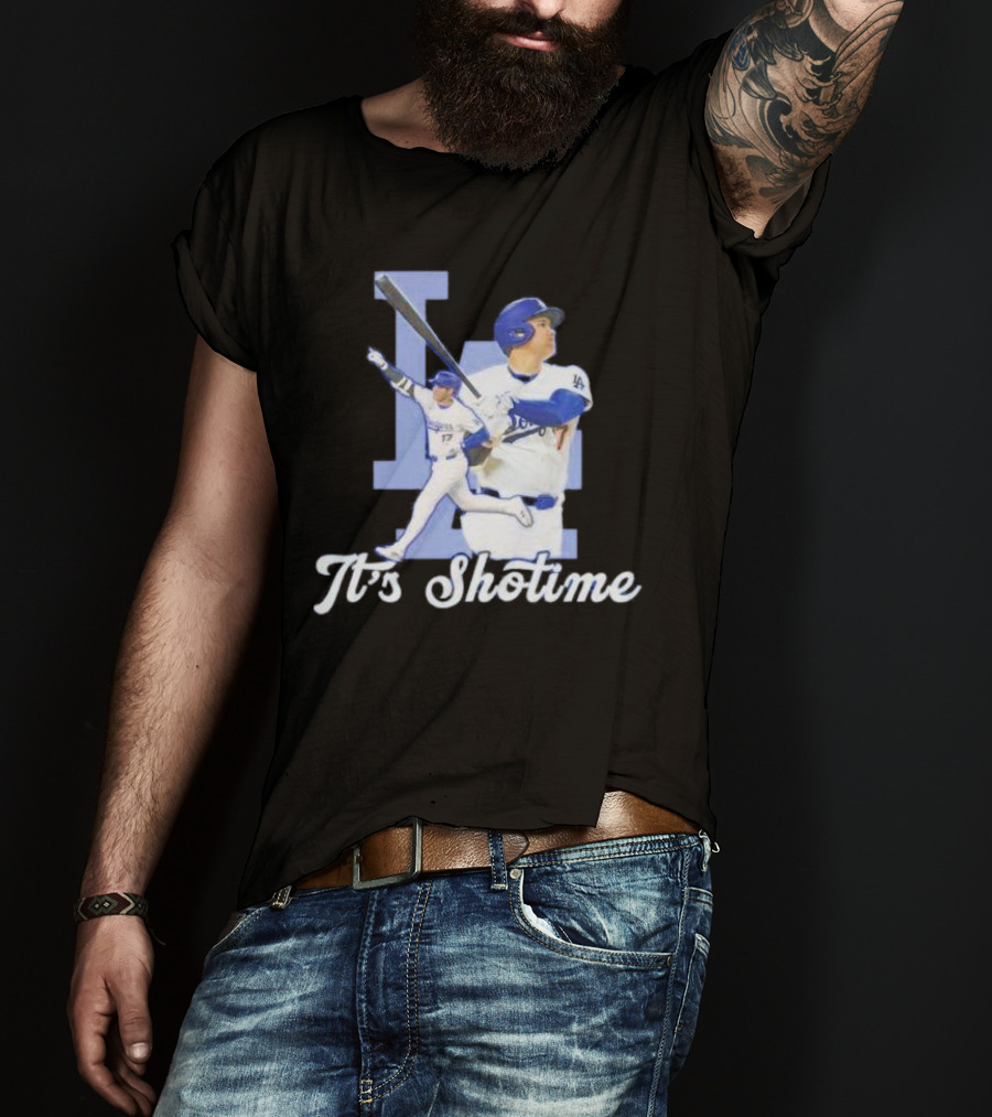 It's Shotime LA Shohei Ohtani Los Angeles Dodgers Baseball Player T-Shirt