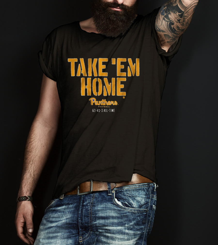 Take 'Em Home Panthers Football 63-41-3 All-Time T-Shirt