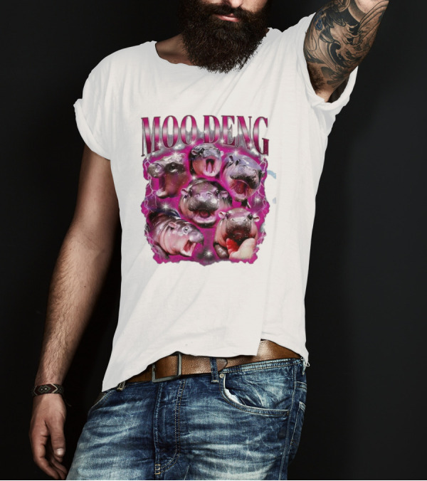 Moo Deng Hippo Humor Sublimation T-Shirt