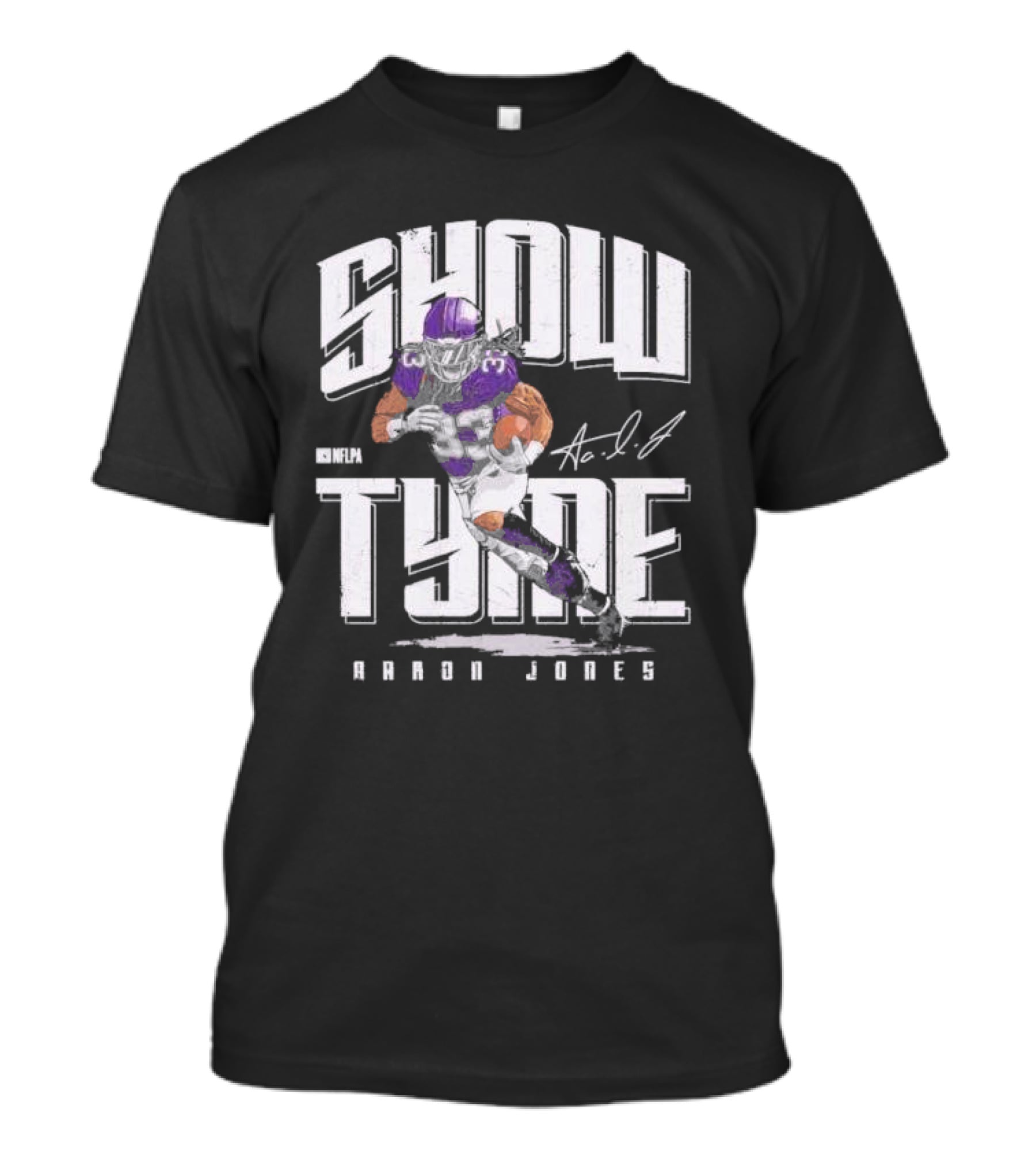 Show Tyme Aaron Jones NFL Minnesota Vikings Signature T-Shirt