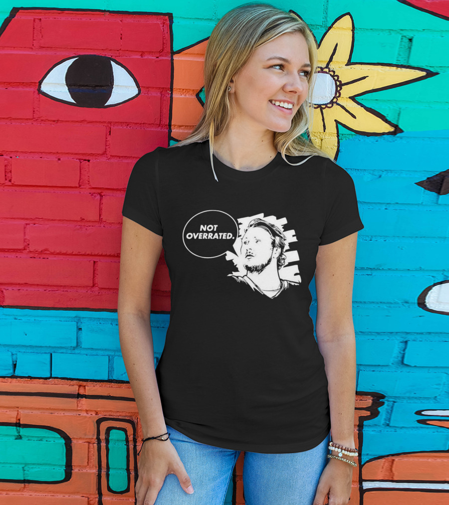 Buffalo Bills Josh Allen Not Overrated Speech Bubble T-Shirt