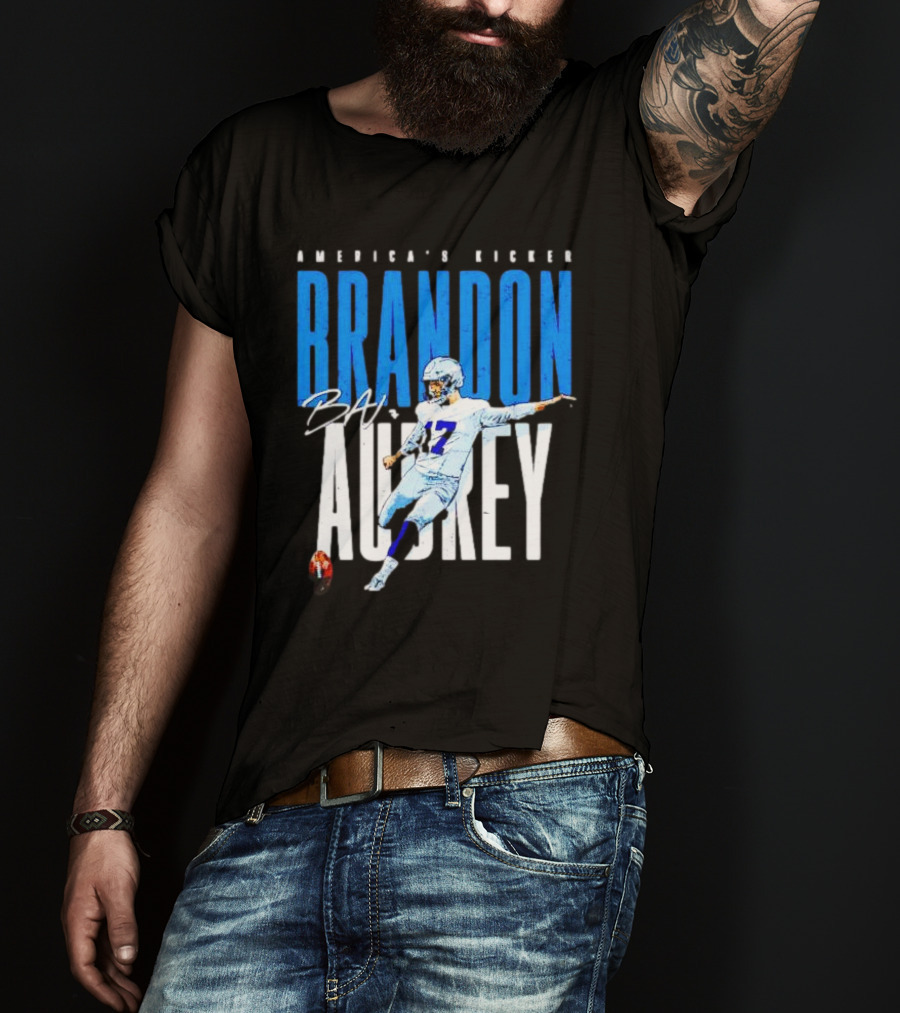 America's Kicker Brandon Aubrey Dallas Cowboys Signature T-Shirt