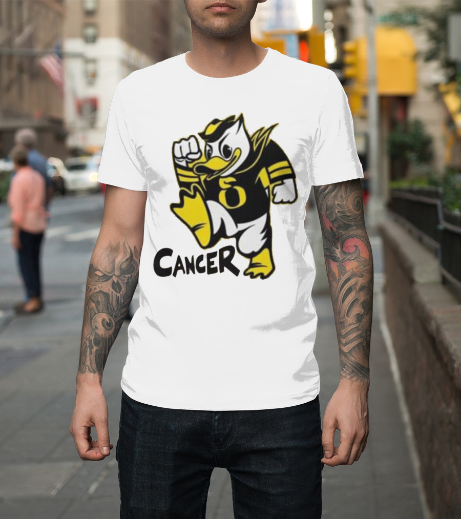 Oregon Ducks Fighting Cancer with Mascot T-Shirt