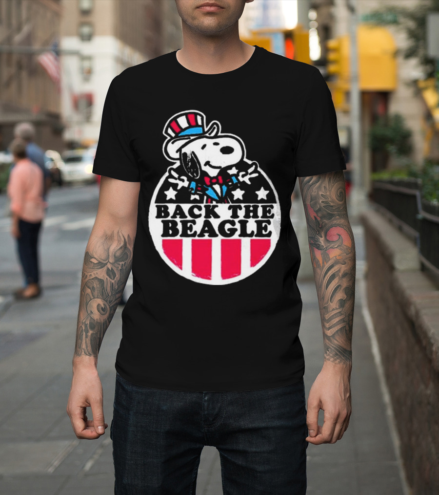 Snoopy Peanuts Back The Beagle Patriotic Uncle Sam T-Shirt