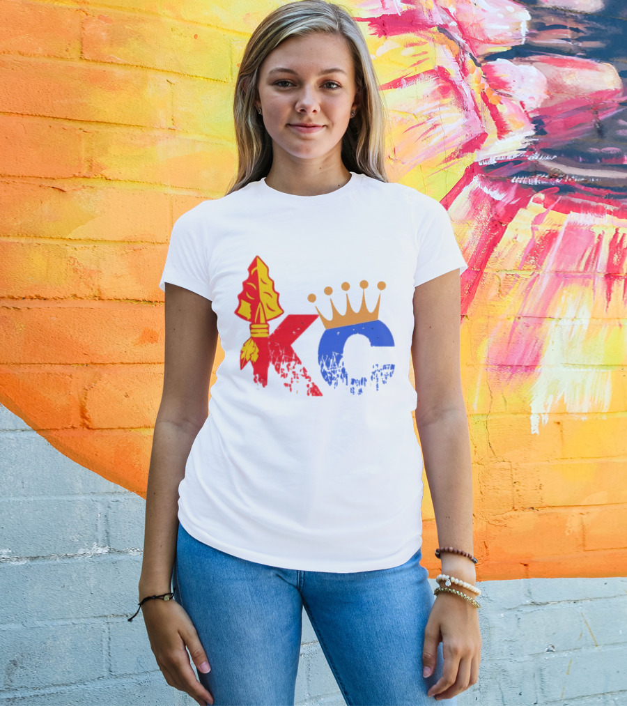 Kansas City Chiefs Arrowhead And Royals Crown KC Combo T-Shirt