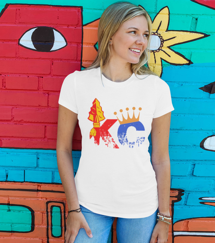 Kansas City Chiefs Arrowhead And Royals Crown KC Combo T-Shirt