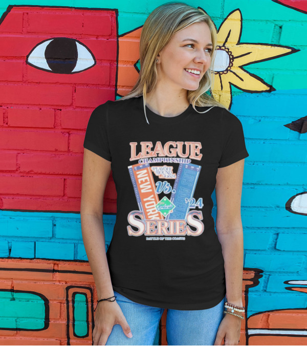 League Championship 2024 Playoff Bound New York Vs Los Angeles Series Battle Of The Coasts T-Shirt