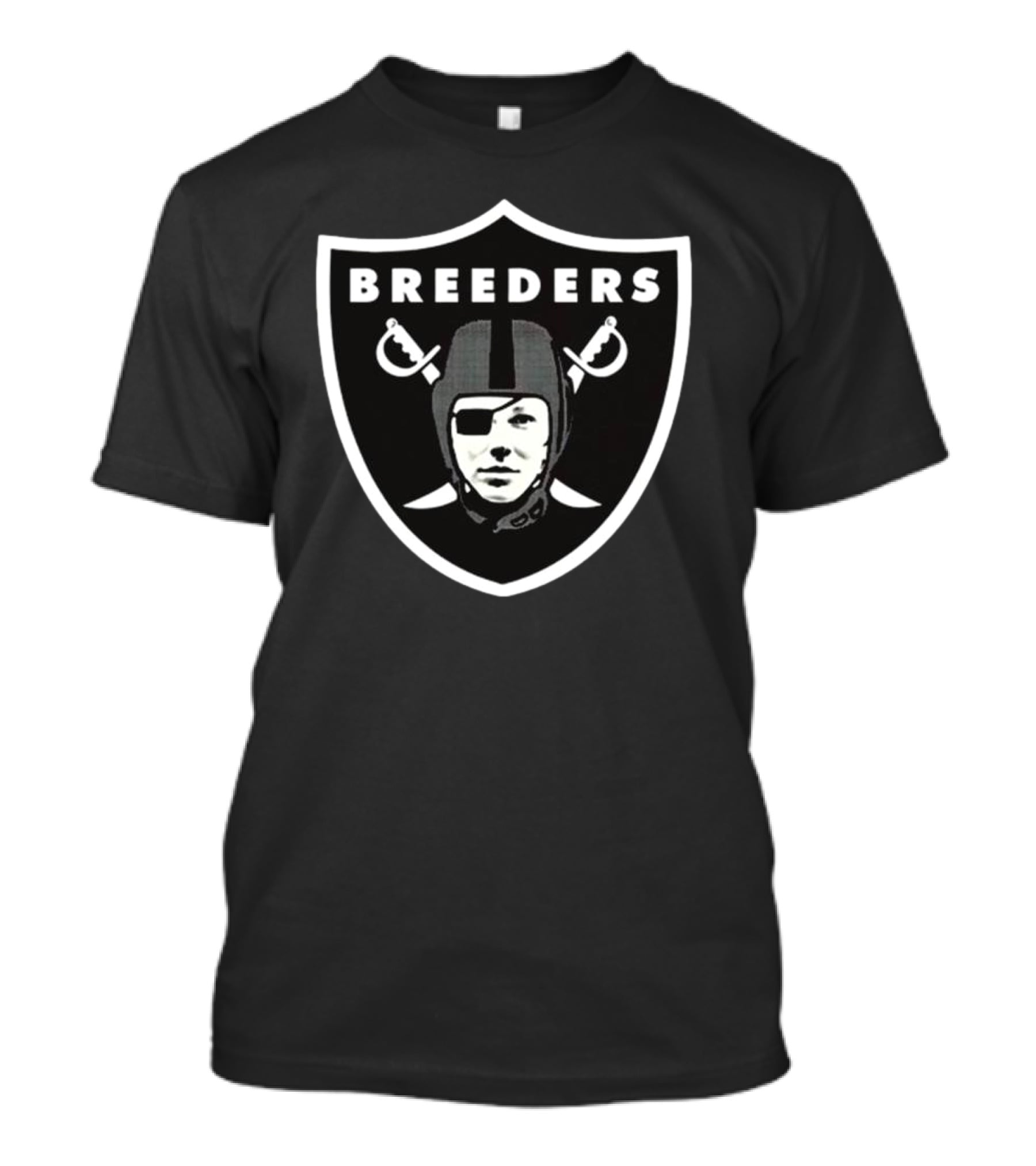 Breeders Mystery The Breeders Raiders Parody Shield T-Shirt