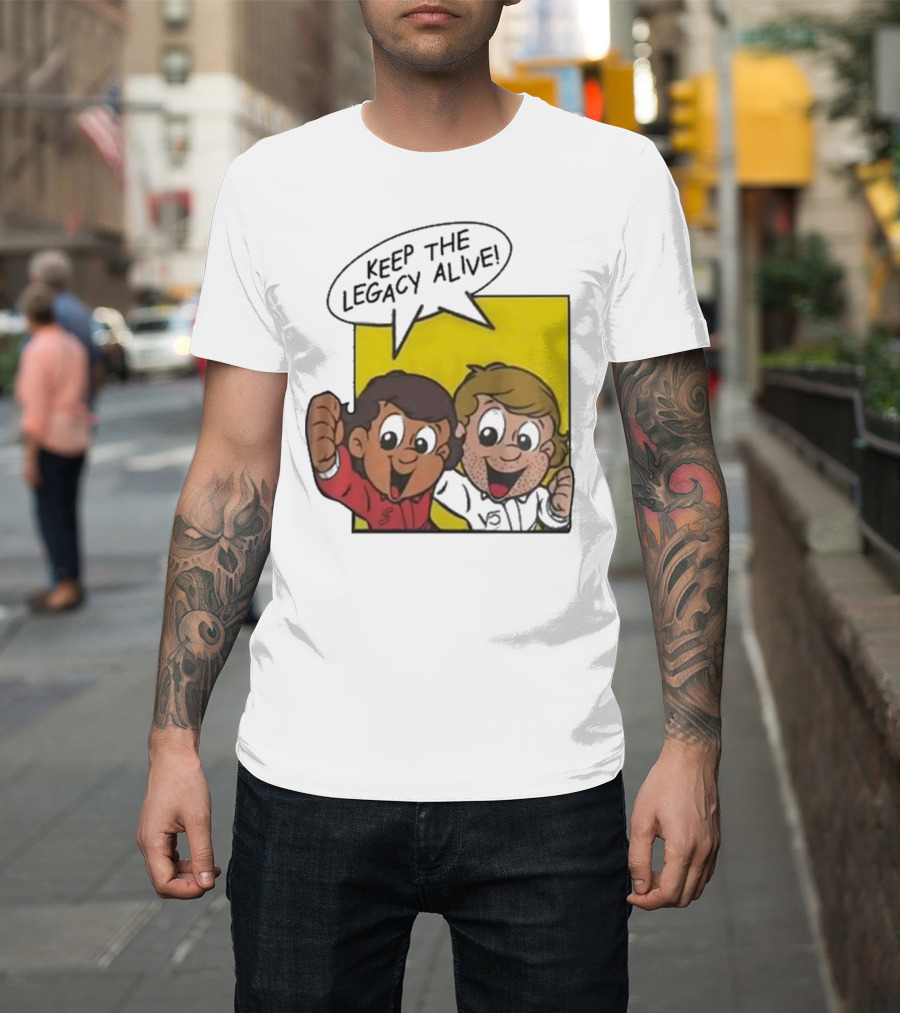 KEEP THE LEGACY ALIVE Boys Characters Speech Bubble T-Shirt