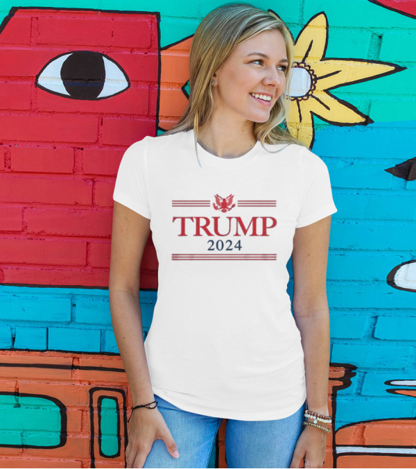Trump 2024 Eagle And Stripes T-Shirt