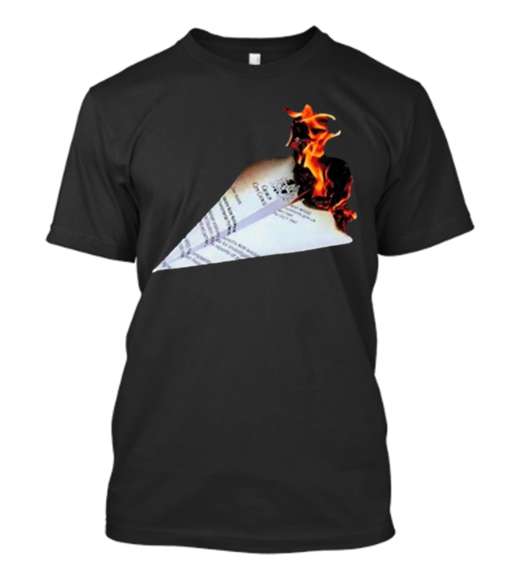 Lovejoy Band Burning Paper Plane Nuisance T-Shirt