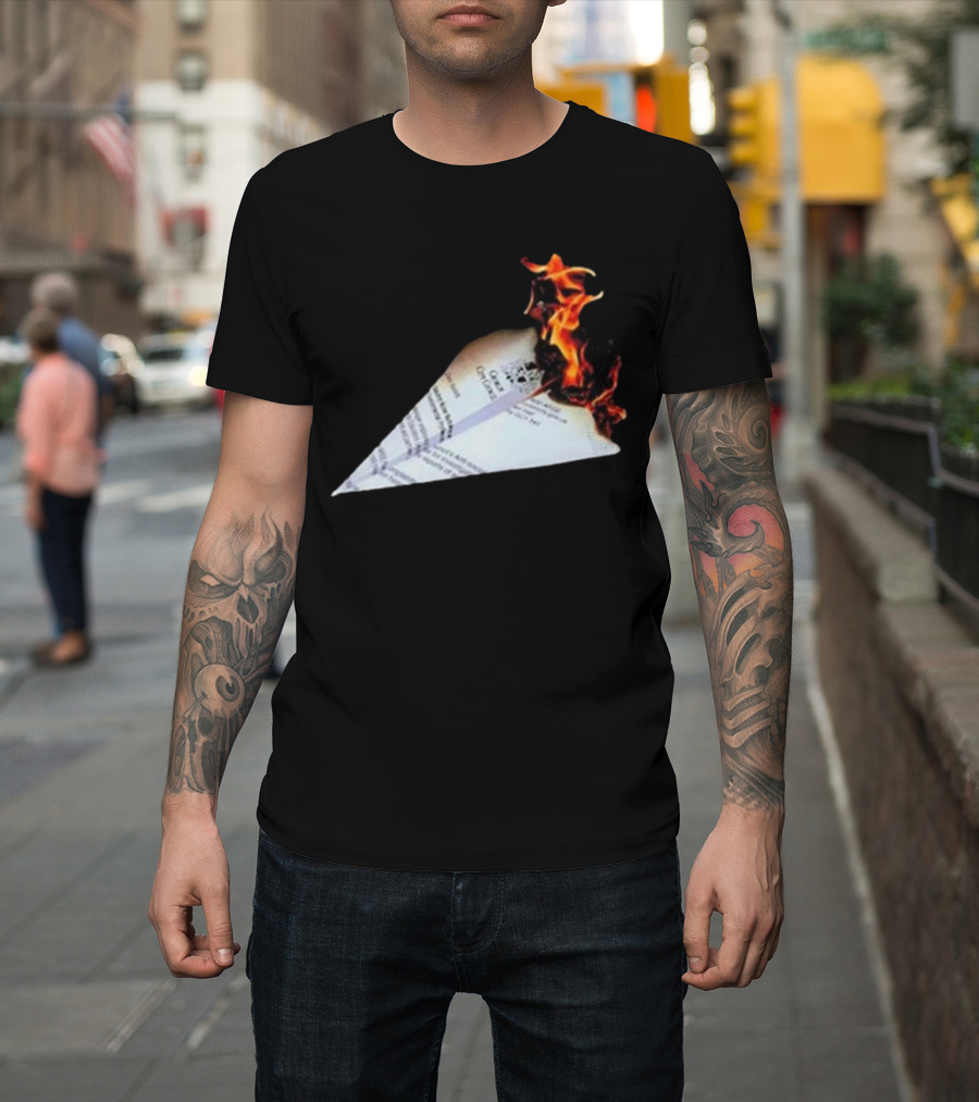 Lovejoy Band Burning Paper Plane Nuisance T-Shirt