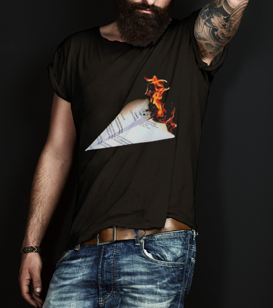 Lovejoy Band Burning Paper Plane Nuisance T-Shirt