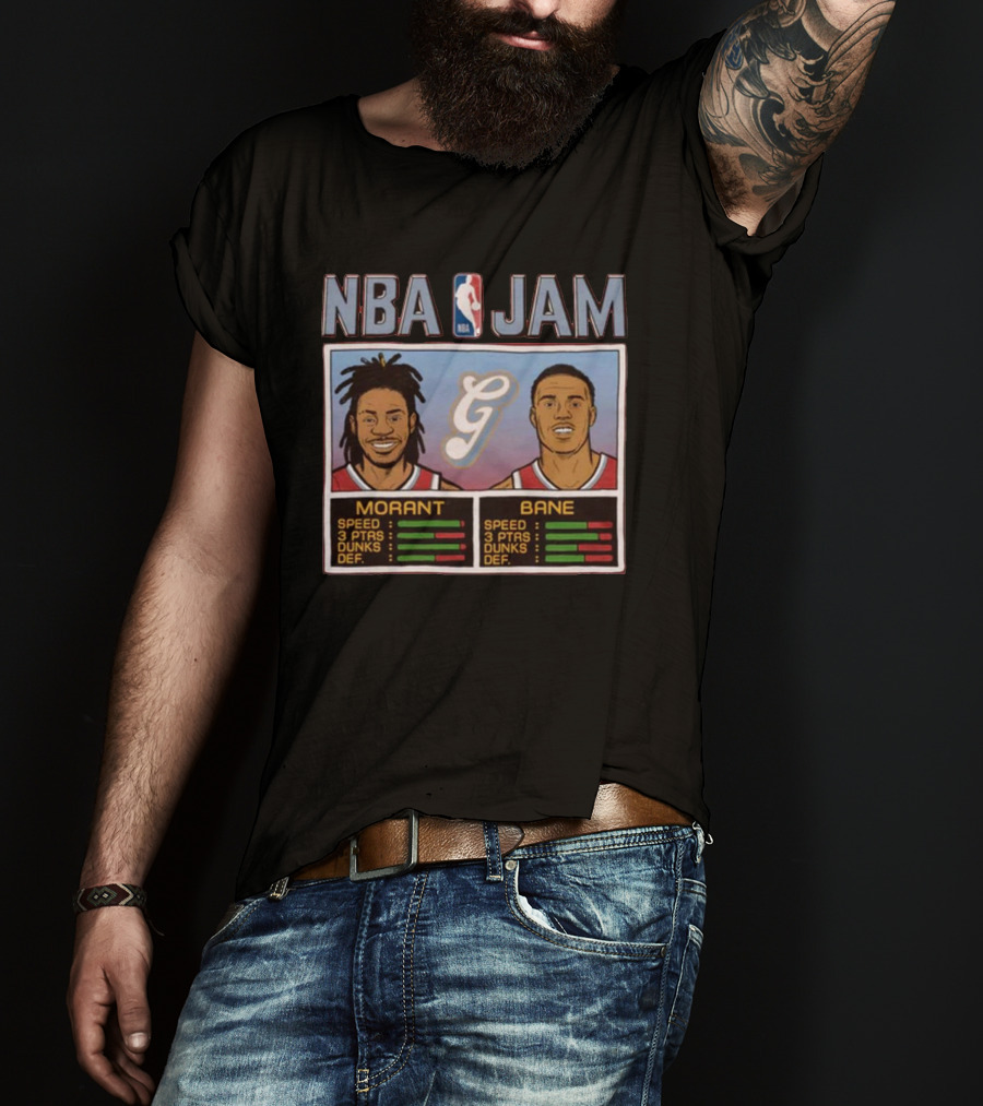 NBA Jam Morant Bane Memphis Grizzlies City Edition T-Shirt