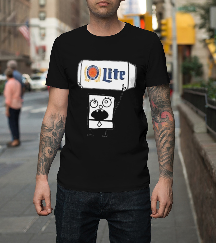 Doodlebob Miller Lite Beer T-Shirt