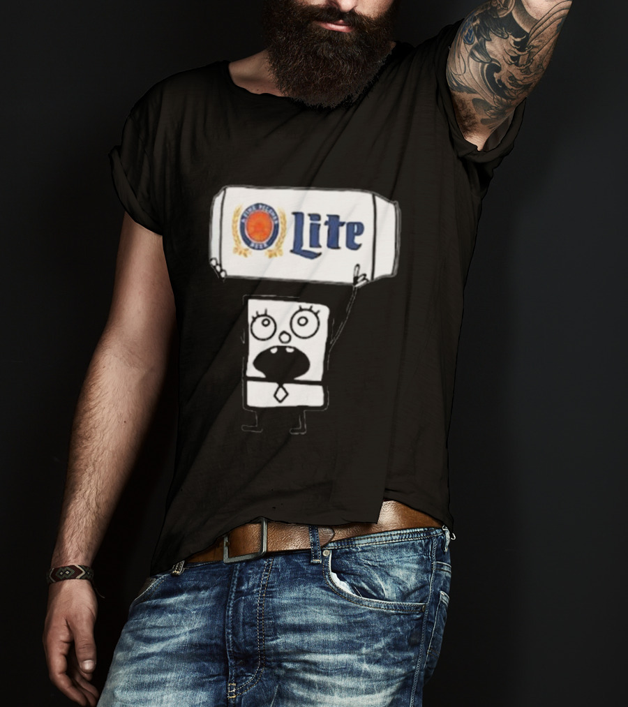Doodlebob Miller Lite Beer T-Shirt