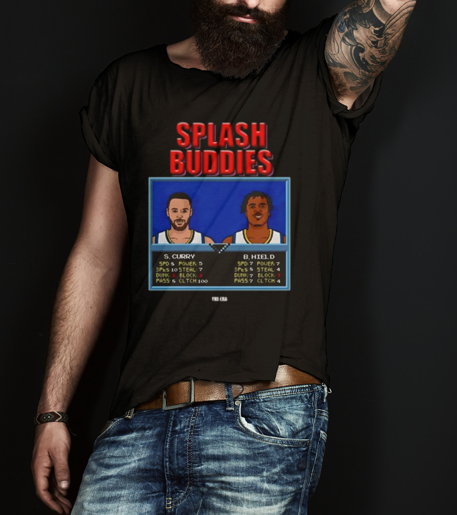 Dope Era Splash Buddies S. Curry B. Hield Retro Game T-Shirt
