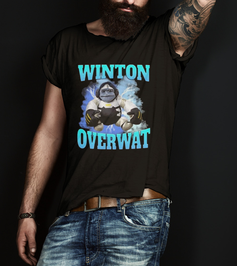Winton Overwat Winston Overwatch Funny Meme T-Shirt