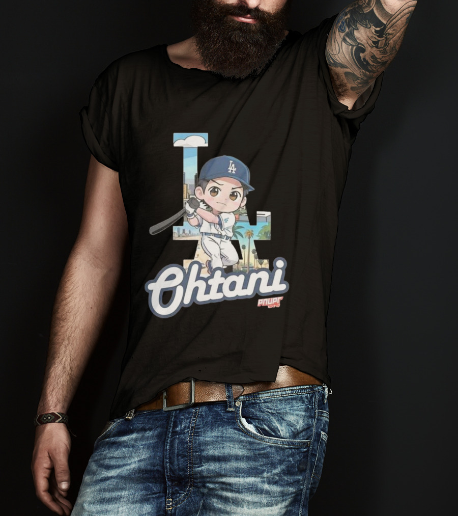Chibi Shohei Ohtani LA Dodgers Ohtani Pnuppr T-Shirt