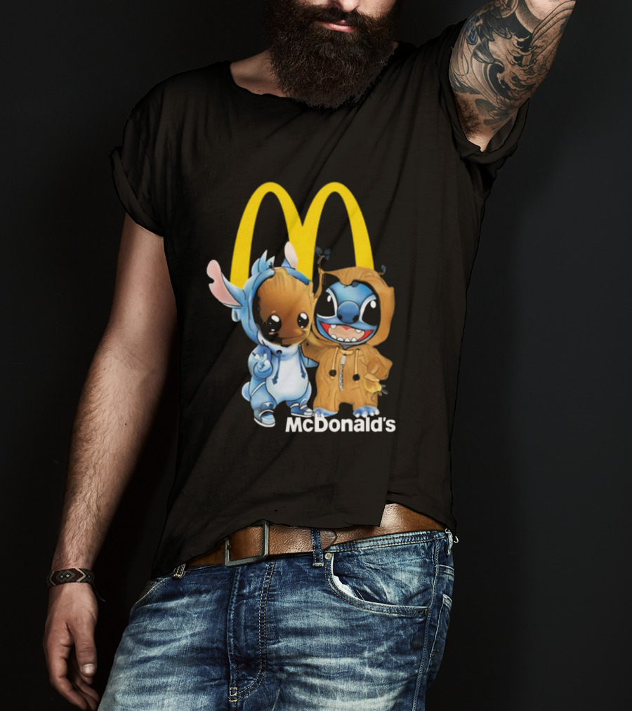 Groot Stitch McDonald’s Crossover T-Shirt