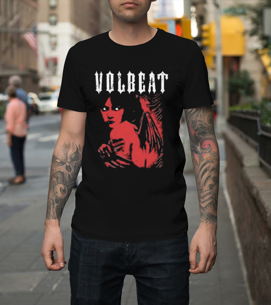 Volbeat Heaven Nor Hell Red Angel T-Shirt