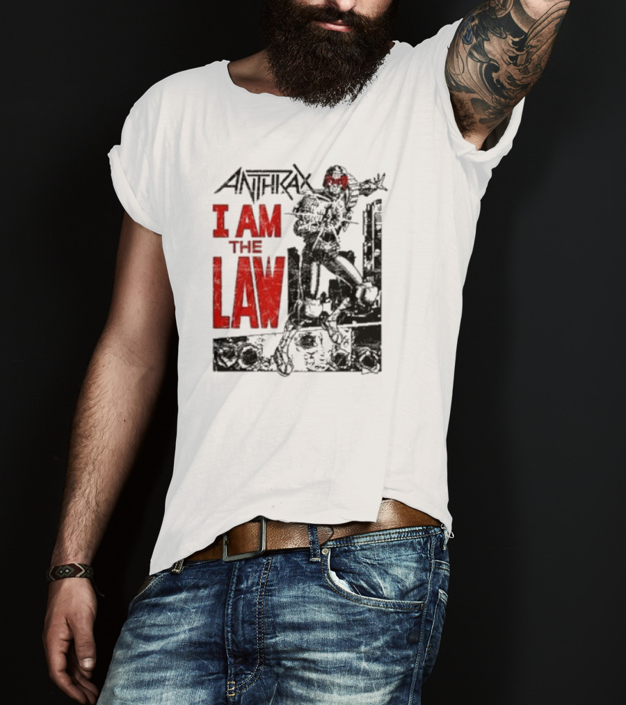 Anthrax I Am The Law Comic Judge Dredd T-Shirt