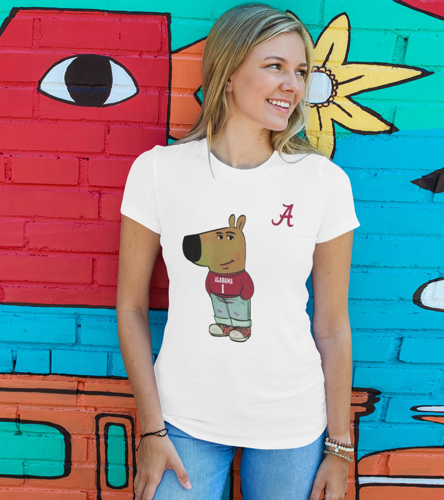 Alabama Crimson Tide Chill Cartoon Character T-Shirt