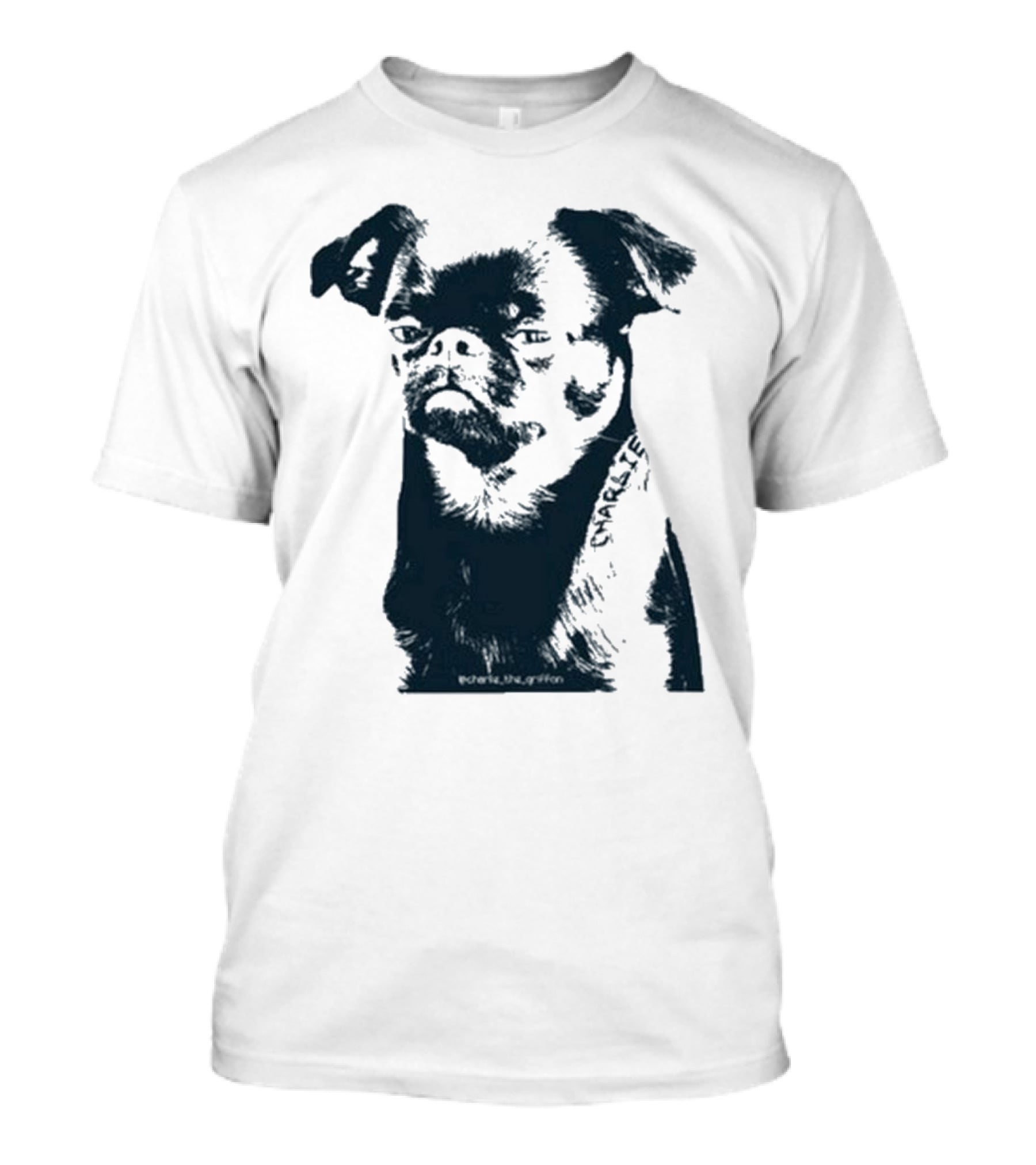 Charlie The Griffon Charlie Face Sketch T-Shirt
