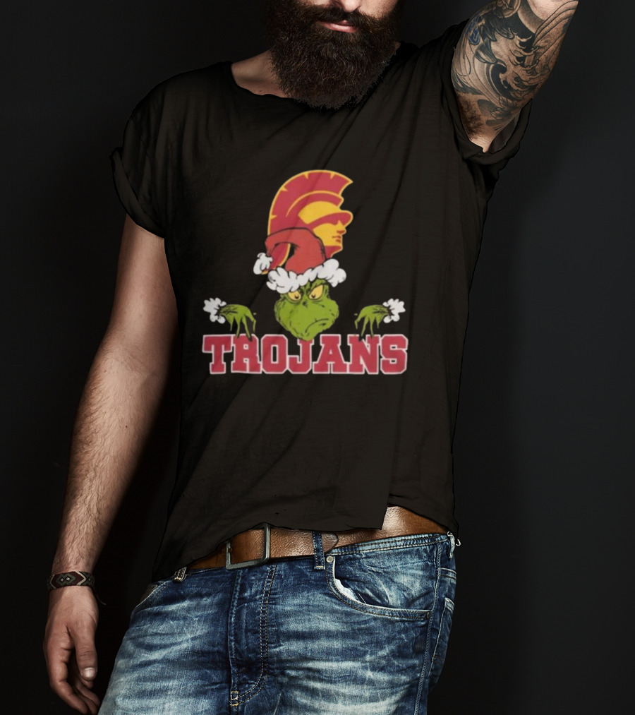 USC Trojans Football Grinch Christmas T-Shirt