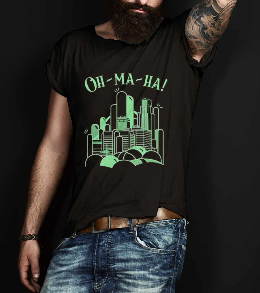 Oh Ma Ha City Skyline Buildings T-Shirt