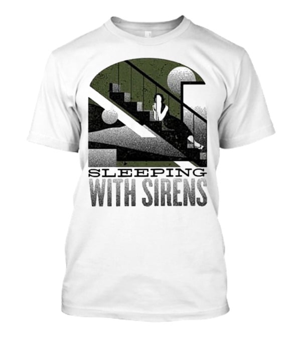 Sleeping With Sirens Stairs Retro Minimalist T-Shirt