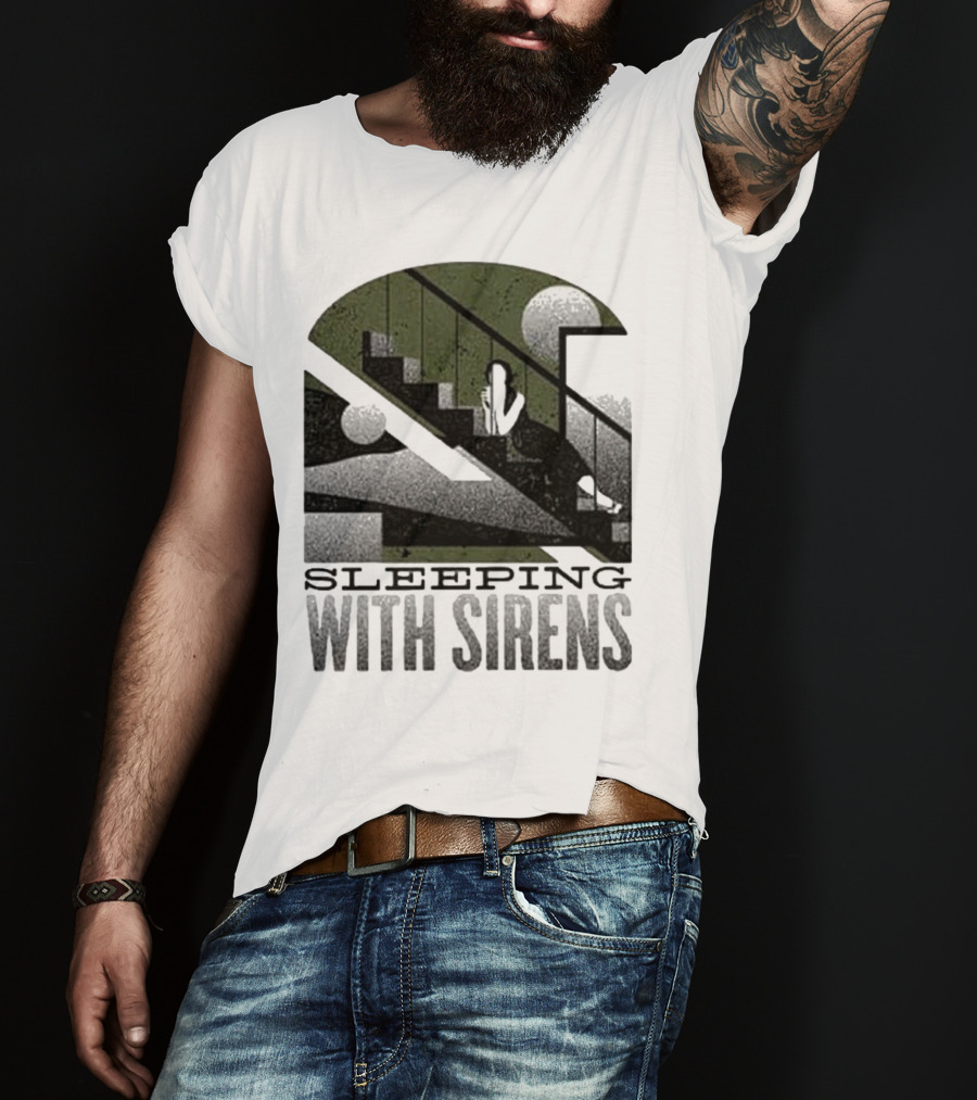 Sleeping With Sirens Stairs Retro Minimalist T-Shirt