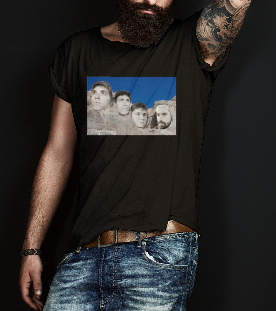 Family Friendly Mt. Rushmore Faces T-Shirt