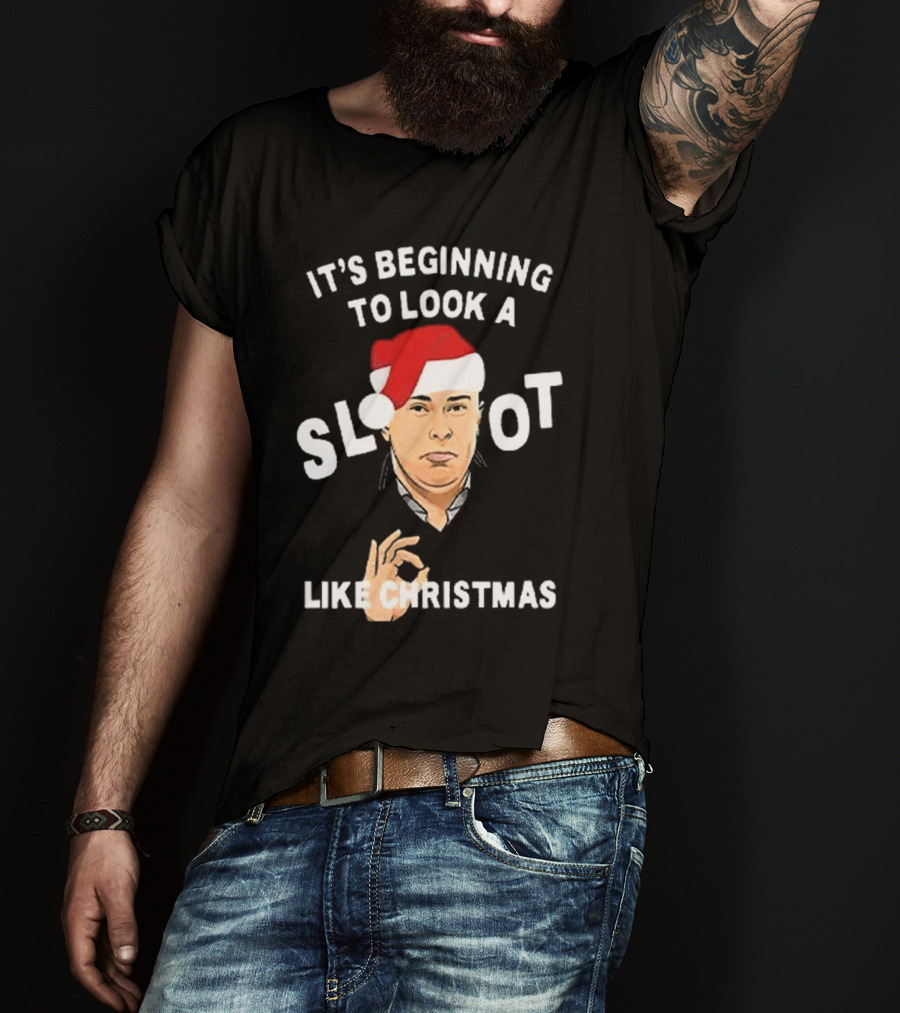 It's Beginning To Look A Slot Like Christmas Arne Slot Liverpool T-Shirt