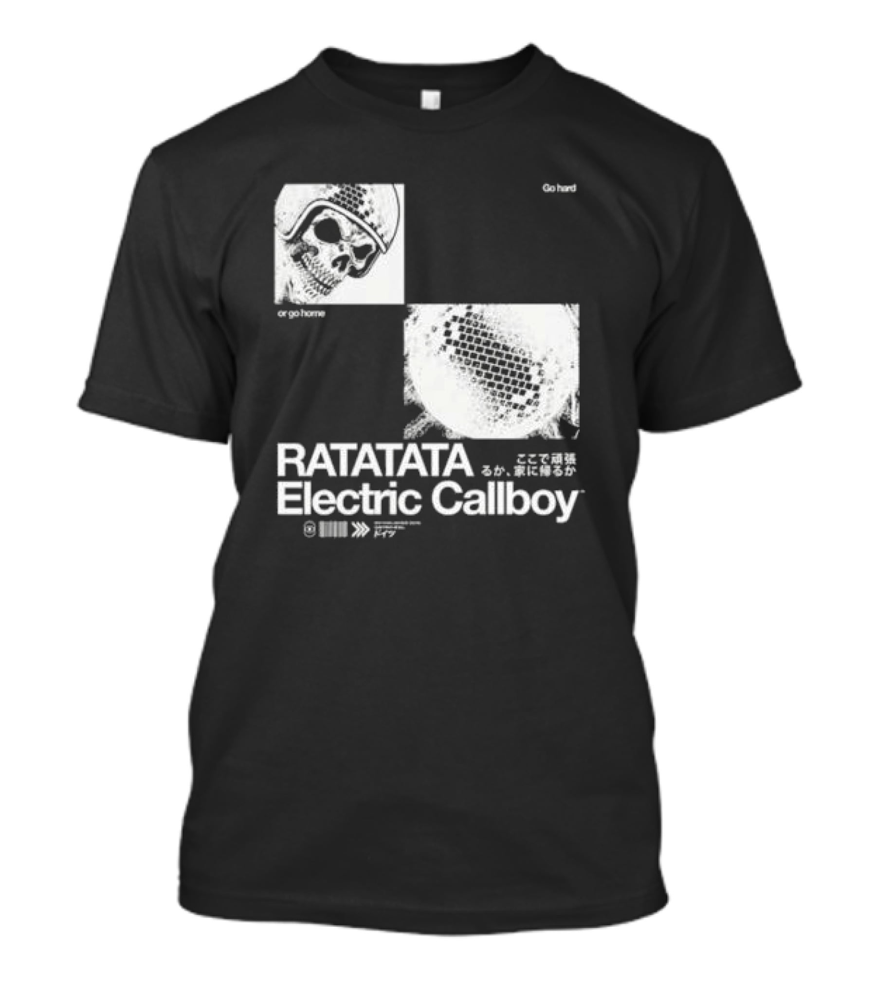 Electric Callboy Ratatata Skull Disco Go Hard Or Go Home T-Shirt