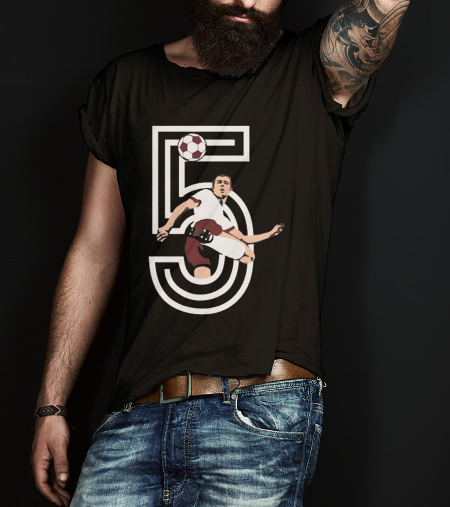 Der Kaiser Franz Beckenbauer Iconic Number 5 Soccer Legend T-Shirt