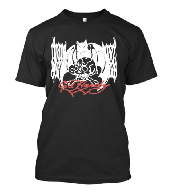 Ed Hardy Skull And Bat T-Shirt