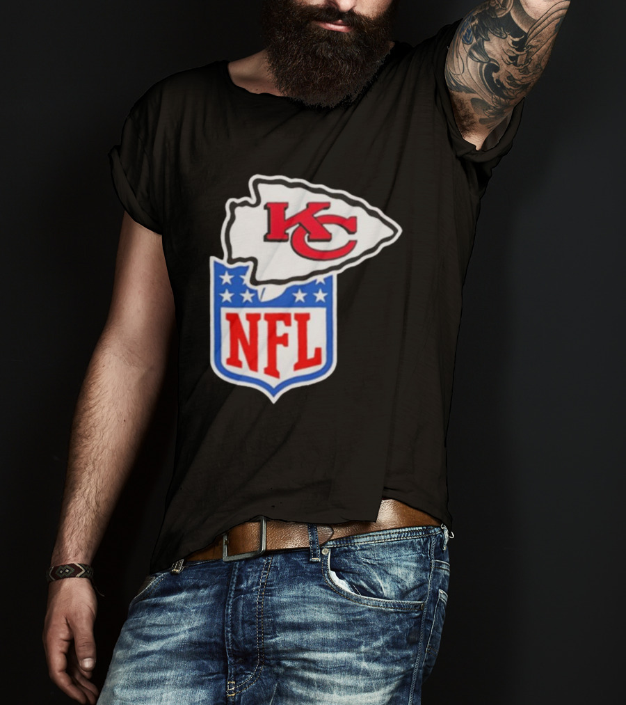 Kansas City Chiefs NFL Shield Emblem Collaboration T-Shirt