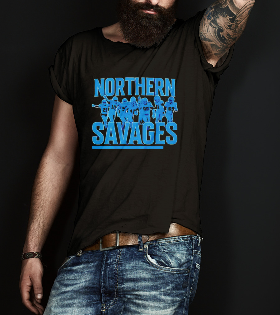 Northern Savages Detroit Lions Football Team Spirit T-Shirt